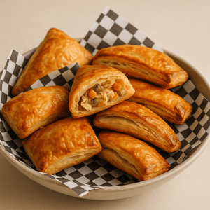 Pastel Hojaldrado de Pollo y Verduras
